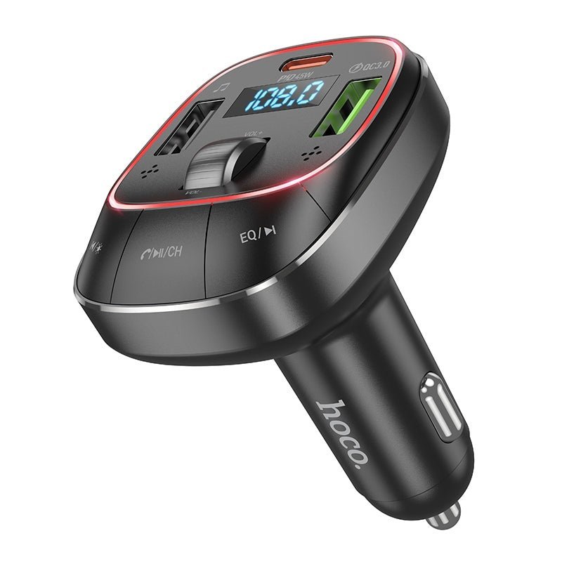 Hoco Car BT FM Transmitter (E76) – Bluetooth & Fast Charging