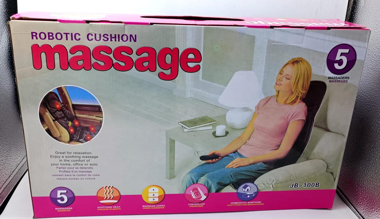 Deluxe Massage Seat Topper with Heat and 5 Massage Nodes