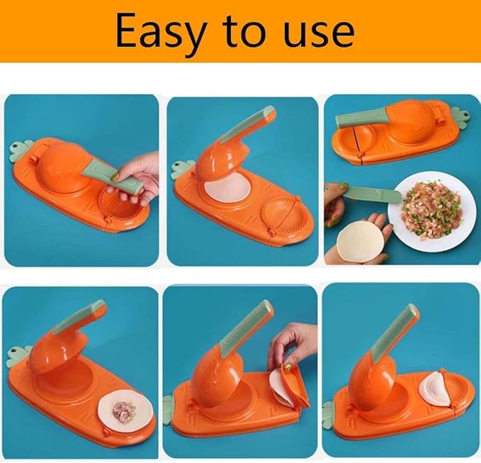 2-in-1 Dumpling Maker | Press & Fold Dumpling Kitchen Tool
