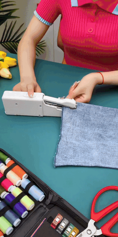 Portable Handheld Sewing Machine - Cordless Electric Stitcher for Emergency Repairs & DIY