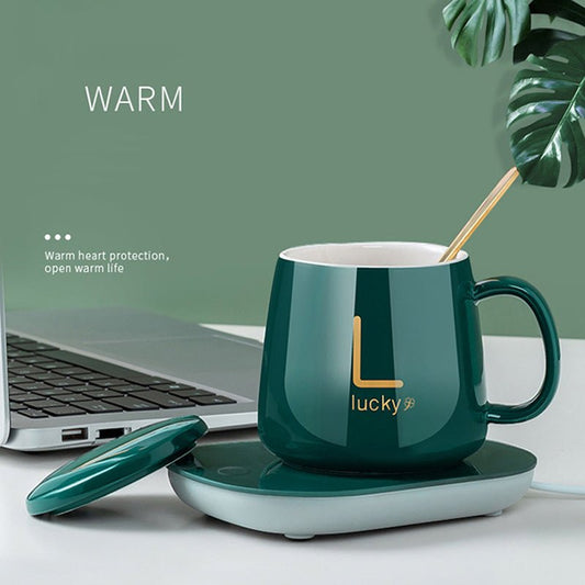 Electric Coffee Mug Warmer - Smart Portable Cup Heater with Spill-Proof Design for Office & Home