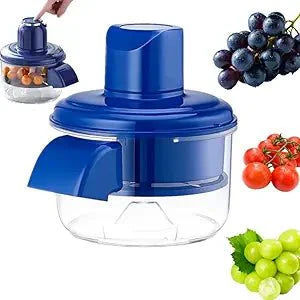 Multi-Function Fruit & Vegetable Peeler with Storage Container - Mess-Free Manual Slicer & Peeler