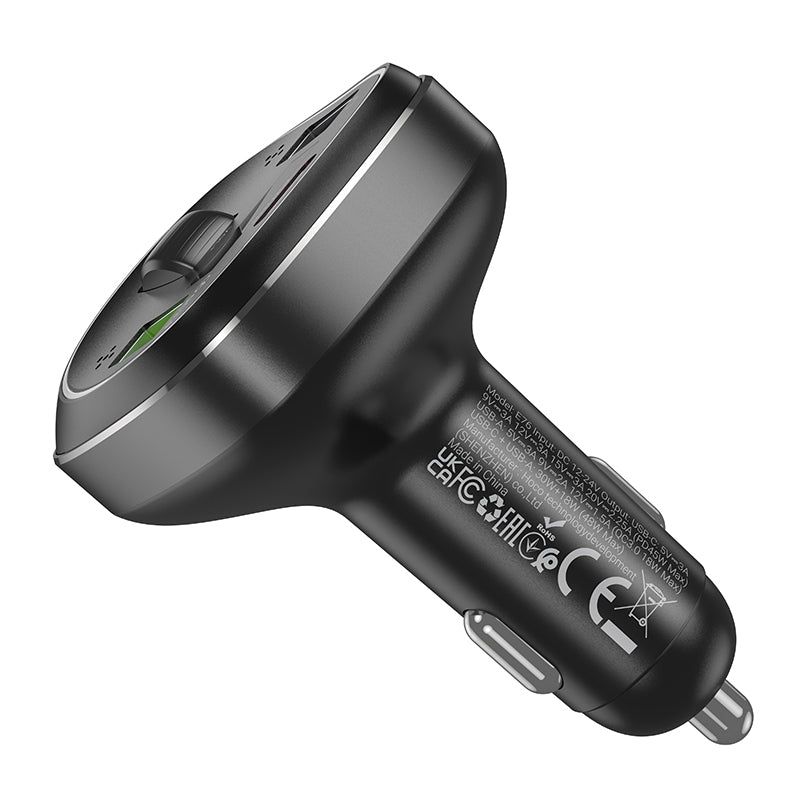 Hoco Car BT FM Transmitter (E76) – Bluetooth & Fast Charging