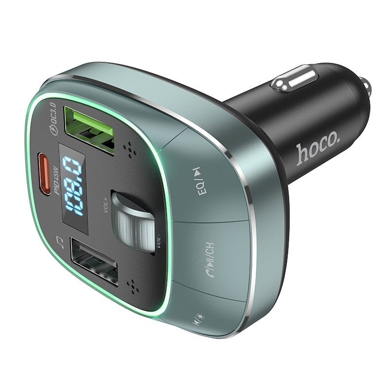 Hoco Car BT FM Transmitter (E76) – Bluetooth & Fast Charging