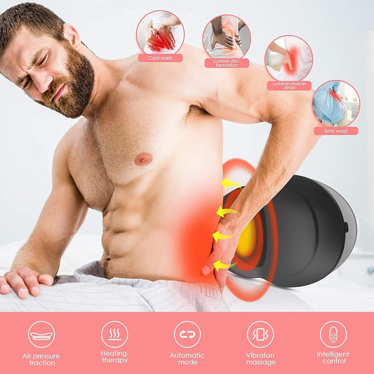 Le MaxHouse Lumbar Massager with Heat, Air Pressure, and Smart Vibration
