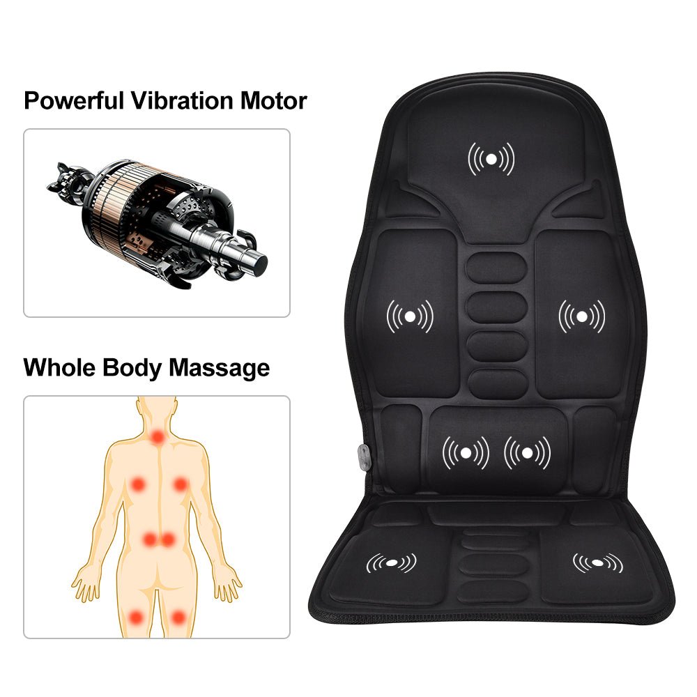 Deluxe Massage Seat Topper with Heat and 5 Massage Nodes