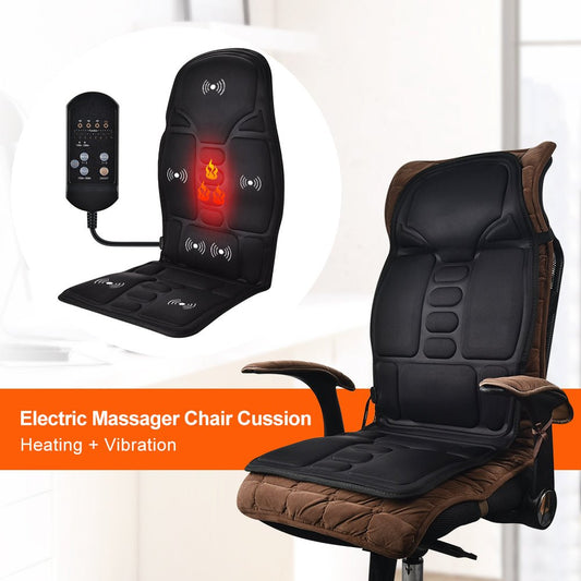 Deluxe Massage Seat Topper with Heat and 5 Massage Nodes