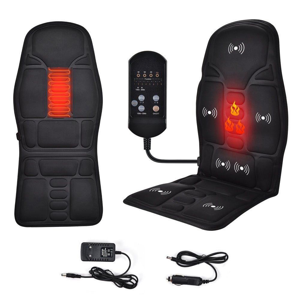 Deluxe Massage Seat Topper with Heat and 5 Massage Nodes
