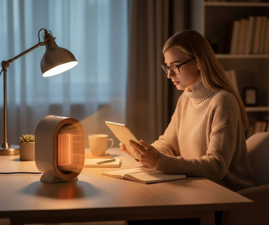 Portable Electric Air Heater - Fast Heating PTC Ceramic Space Heater with Overheat Protection