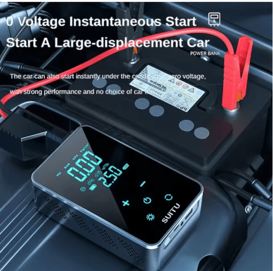 High-Power Portable Digital Air Compressor – 150 PSI Heavy-Duty Multi-Purpose Tire Inflator