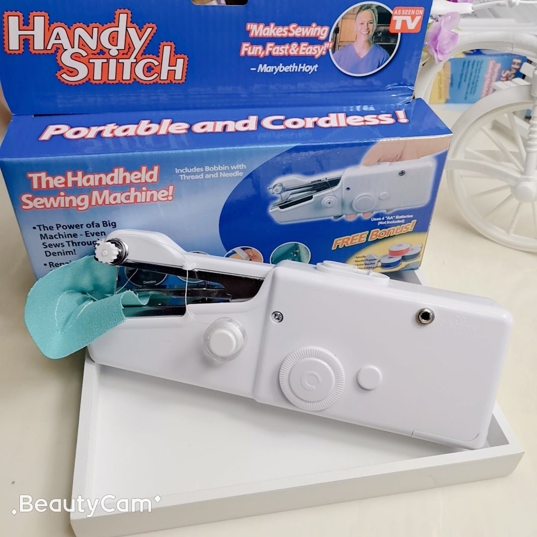 Portable Handheld Sewing Machine - Cordless Electric Stitcher for Emergency Repairs & DIY