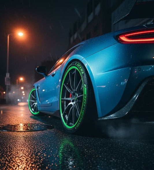 Rainbow Tire Marker Pen – Bright Green Permanent Paint for Custom Tire Lettering