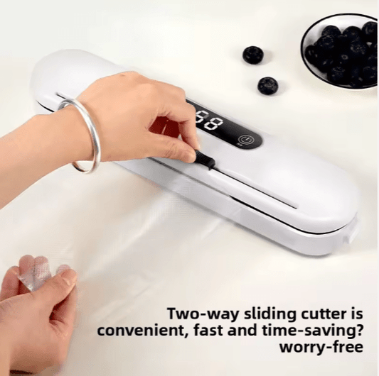 Slivers Criest Professional Vacuum Sealer Machine - LED Display Wet & Dry Food Sealer