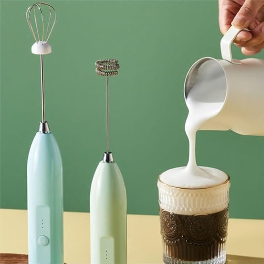 Stainless Steel Milk Frother | Quick & Portable Handheld Frothing Tool